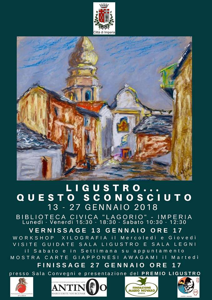 Ligustro, dal Giappone a Imperia Dal 13 al 27 gennaio alla Biblioteca Lagorio di Imperia la personale dedicata a Giovanni Berio in arte Ligustro