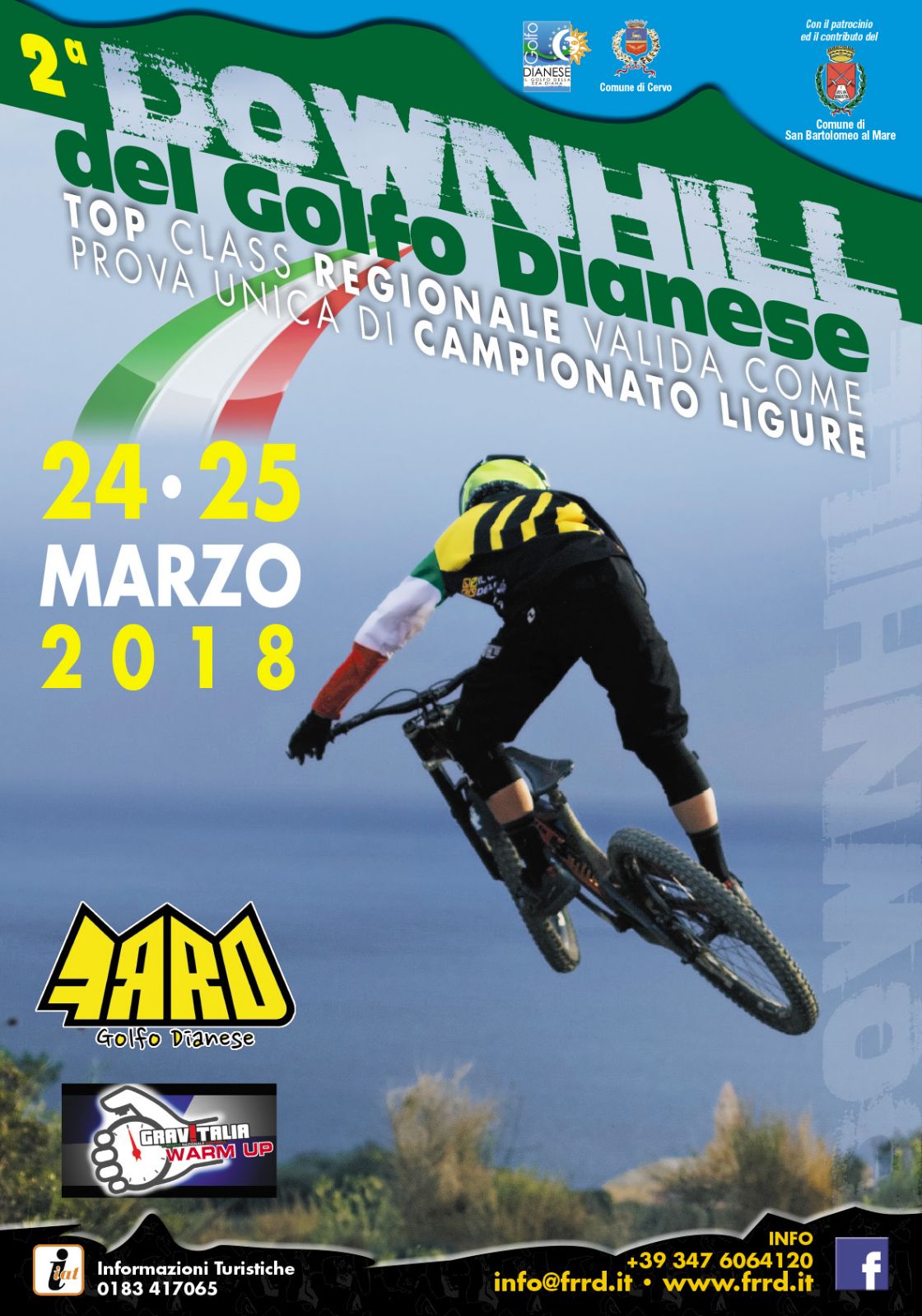 Downhill del Golfo Dianese, attesi 200 partecipanti tra il 24 e 25 marzo Il 24 e 25 marzo la seconda edizione della Downhill del Golfo Dianese