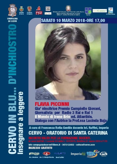Sabato 10 marzo a Cervo Flavia Piccinni racconta Irene Brin per la rassegna Cervo in blu... d'inchiostro