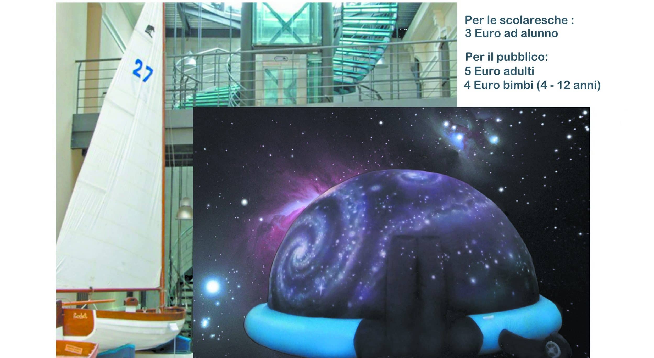 A Imperia alla scoperta del Planetario: da lunedì 12 a sabato 20 marzo Da lunedì 12 a sabato 20 marzo alla scoperta del planetario itinerante al Museo Navale di Imperia